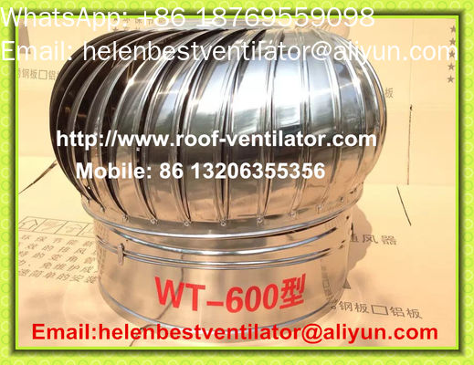 600mm roof turbo ventilator for warehouse stainless steel