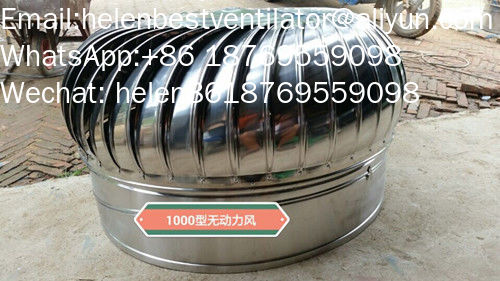 Good price 1000mm roof turbo ventilator for workshop stainless steel online