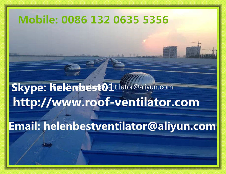 680mm Roof turbo ventilators for warehouse stainless steel
