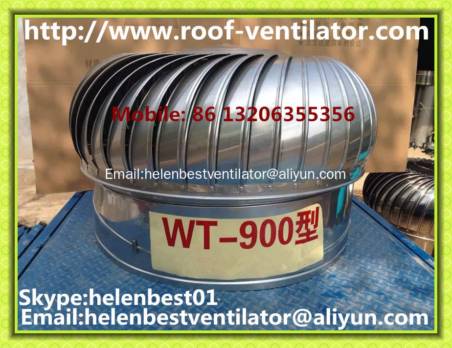 900mm roof turbo ventilator for workshop stainless steel