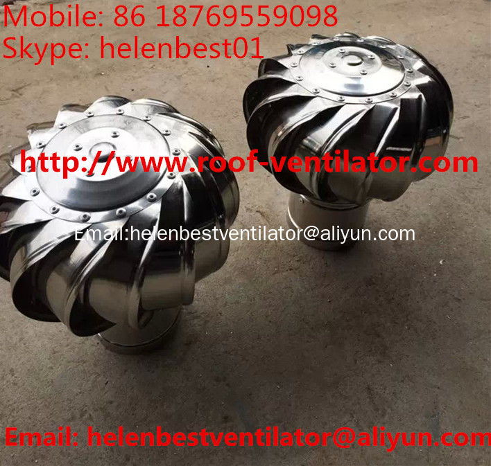 100mm no need power turbine ventilator fan for ventilation pipe stainless steel SS304