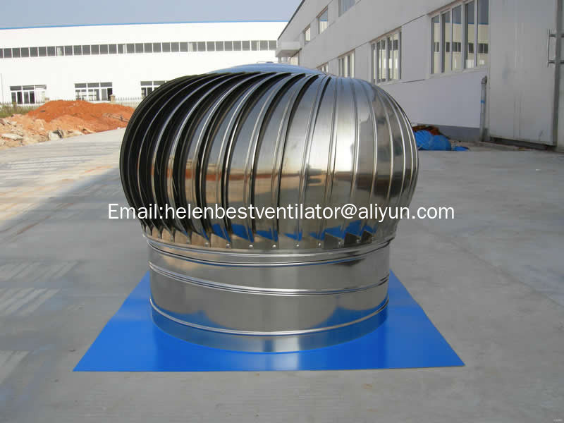 1100mm roof turbo ventilator for workshop stainless steel