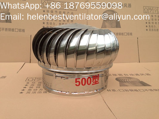 Good price 500mm roof turbo ventilator for workshop stainless steel online