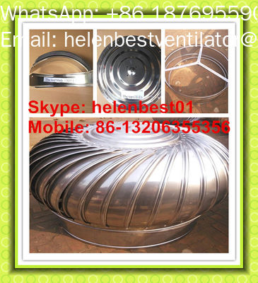 Good price 1000mm largewind driven roof turbo ventilator for warehouse stainless steel online