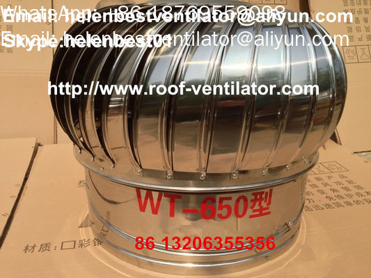 Good price 650mm roof wind turbine ventilator stainless steel 304 online