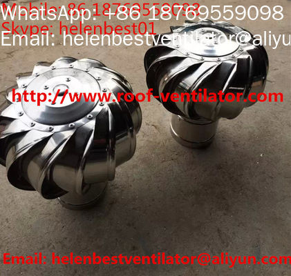 Good price 100mm no need power turbine ventilator fan for ventilation pipe stainless steel SS304 online