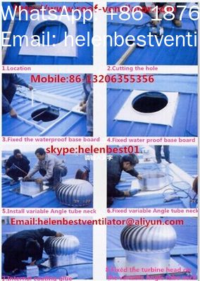 Good price 2015summer no power roof ventilation fan with Low Pricing online